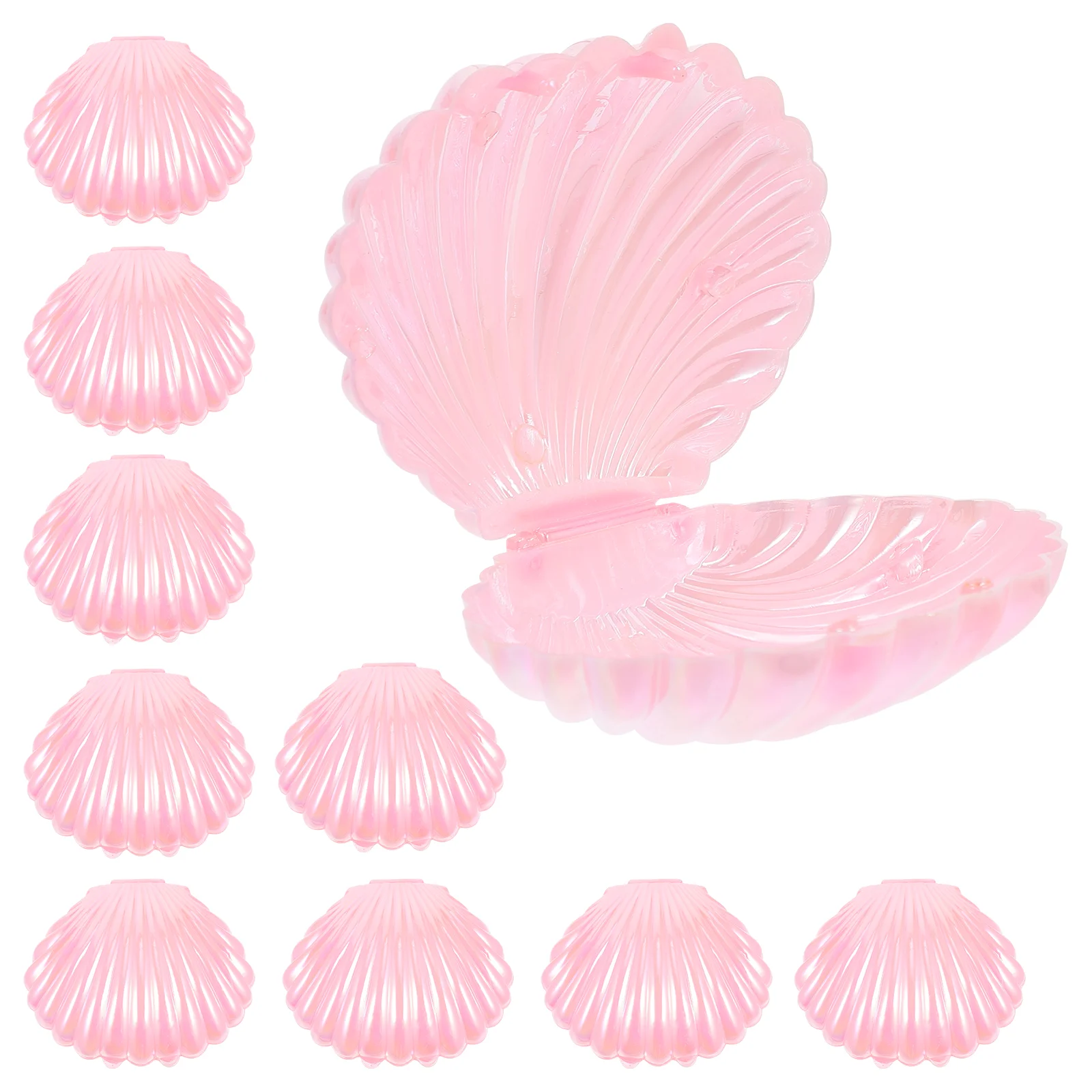 10 Pcs Pearl Candy Box Boxes Small Jar Party Favor Containers Shell Candies Wedding Favors