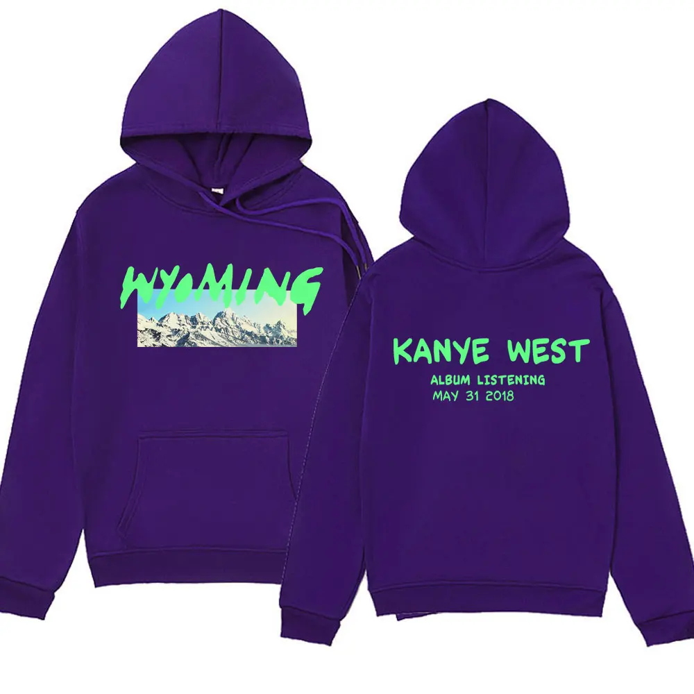 Rapper Kanye West Hip Hop Hoodie Men's Women's Fashion Hoodies Oversized Pullover Male Black Streetwear Vintage Sweatshirts