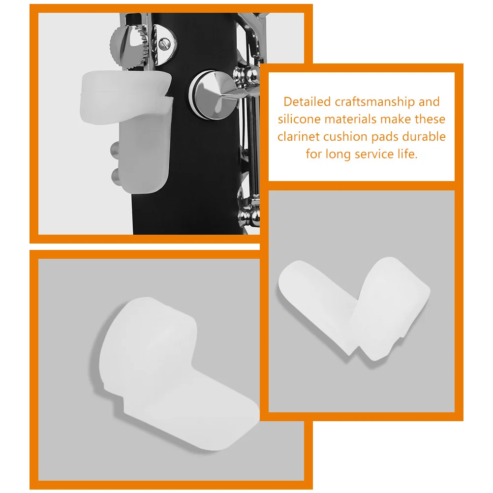 

4 Pcs Thumb Rests Cushion Clarinet Finger Pad Pads Replacement Kit Green Sleeve