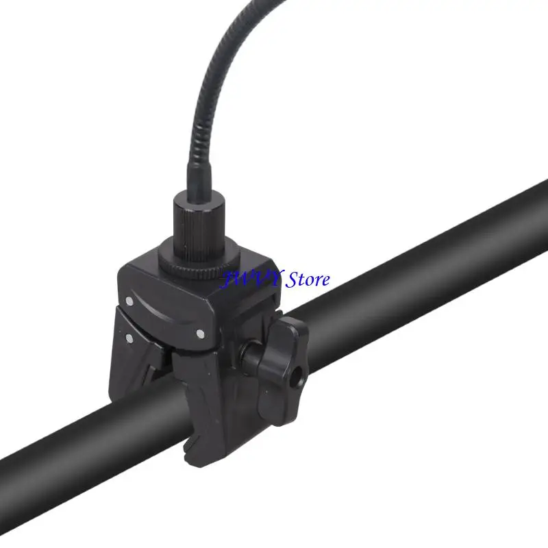 573A Durability Plastic Camera Holder Clamp Fit 15-40mm Round Tube Flat Surfaces