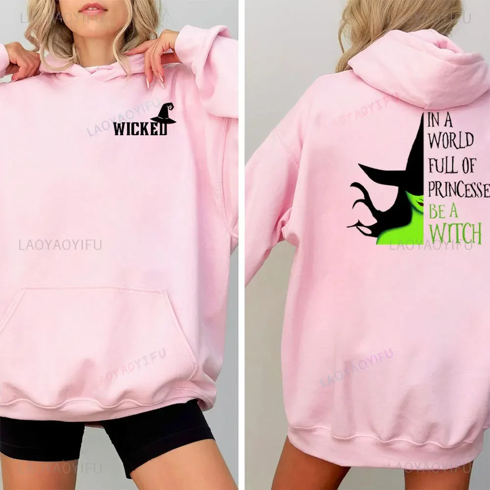 2024 Aesthetic Wicked Fantasy Movie Graphic Hoodie Men/women Hoodies Harajuku Aesthetic Unisex Winter Women Pullover Sweatshirt