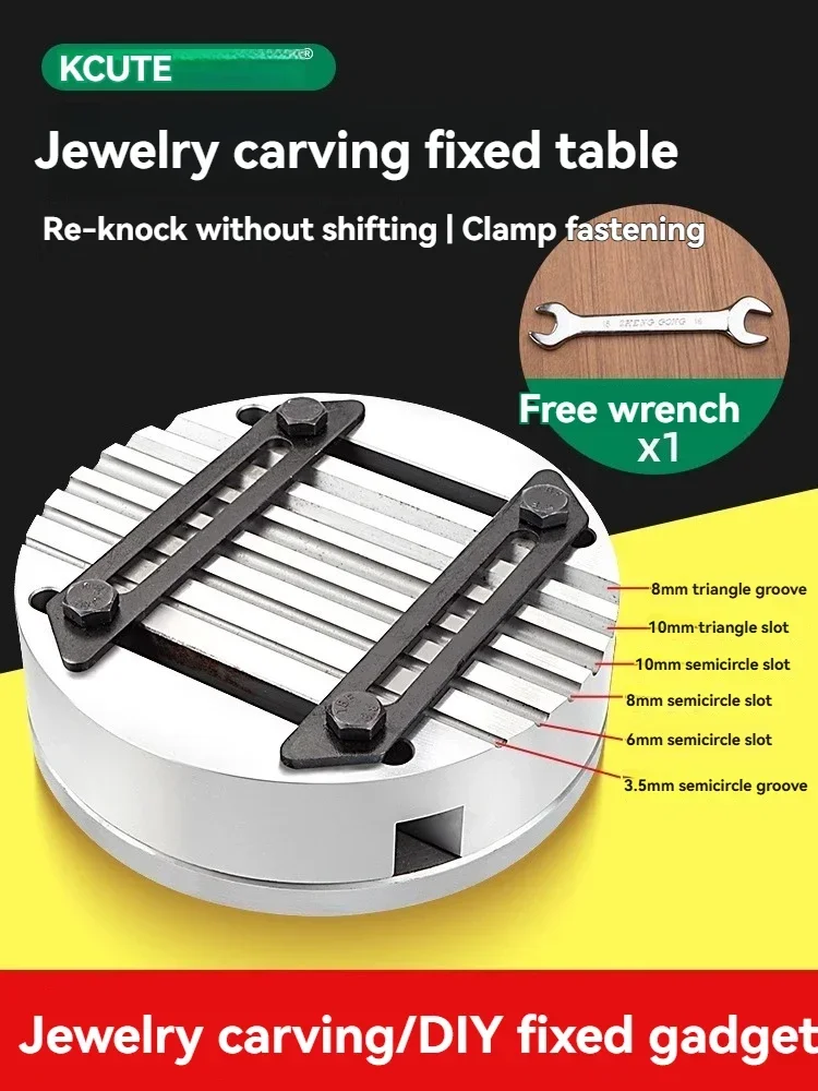 Upgrade Gold And Silver DIY Processing Auspicious Bracelet Fixing Clip With Channel Steel Iron Plate Gold Carving Tool