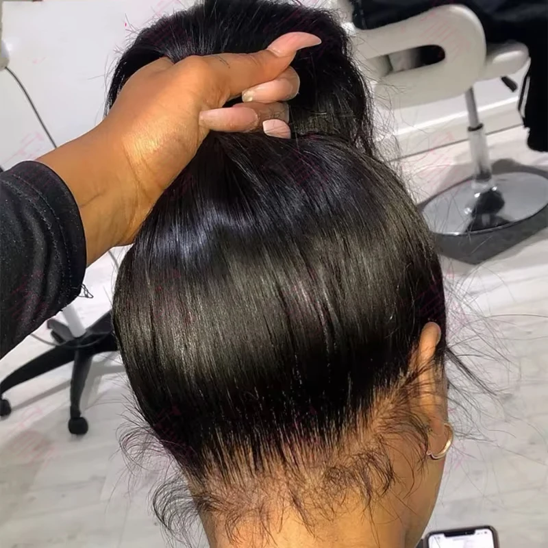 

Brazilian Straight 360 Full Lace Frontal Wig 30 Inch 13x4 HD Transparent Lace Front Human Hair Wigs 5x5 Glueless Wigs For Women