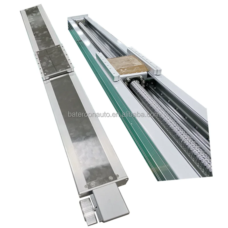 Heavy Duty Aluminum Profile Fully Enclosed Ball Screw Linear Actuator With Motor & Bearing 120kg Load Capacity Low Noise