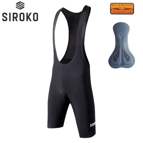 Imagen 1 del producto SIROKO, pantalones cortos de ciclismo sin costuras para hombre, 6H, 500KM, pantalones cortos con pechera para ciclismo para hombre, pantalones cortos de ciclismo profesionales de alta gama para hombre y mujer