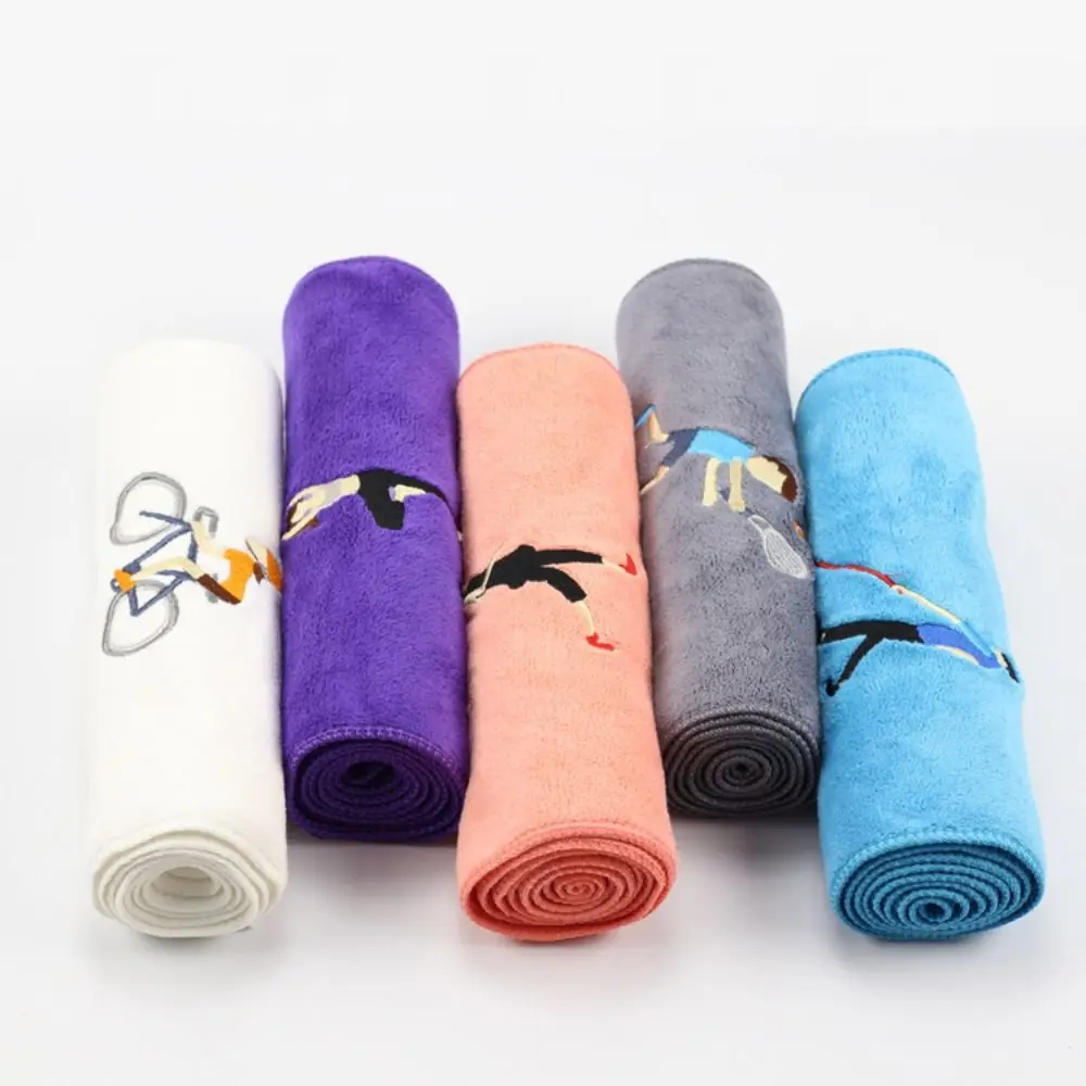 New Quick Drying Cotton Towel Breathable Absorbs Sweat Yoga Towel Portable Solid Color Sports Towel Outdoor Camping