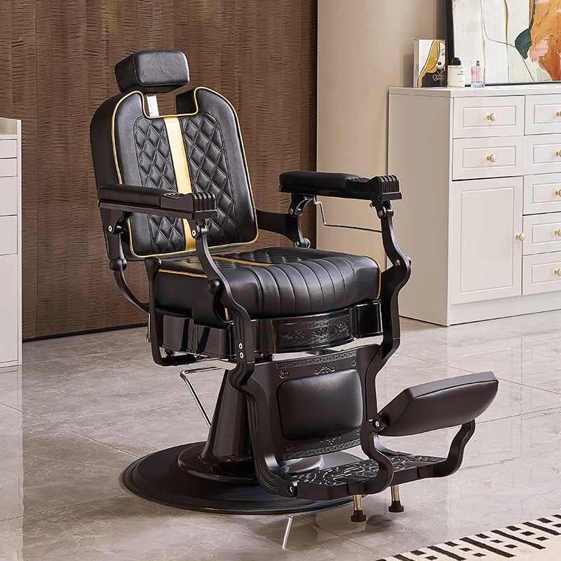 Barbershop Furniture Men Vintage Salon Chairs Heavy Hydraulic Barber Chair For Sale