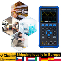 HDS2202S 3 in 1 Handheld Digital Oscilloscope Multimeter Waveform Generator 200MHz 1GSa/s Dual Channels Oscilloscope True