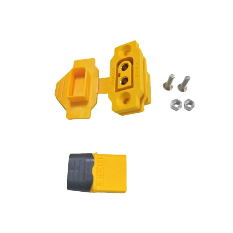 

1set Xt60e-f Black Yellow Female Plug With Cover Connector Portable Wire Cable for Rc Fpv Motor Esc Accessories