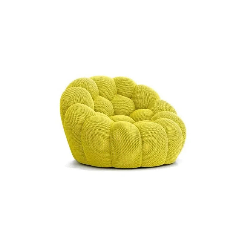 

Qibao Italian Style Internet Celebrity Bubble Cream Fabric Sofa Curved Sofa