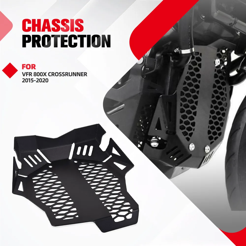 

Motorcycle Engine Lower Bottom Skid Plate Splash Chassis Protection Radiator Guard For HONDA VFR 800X Crossrunner 2015-2020 2019
