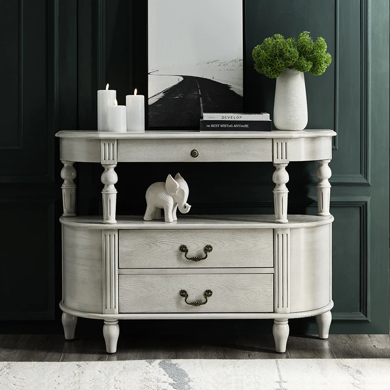 

Trendy Exquisite Entryways Table Versatile Cozy Simple Storage Console Table Modern Glamour Schreibtisch Living Room Furniture