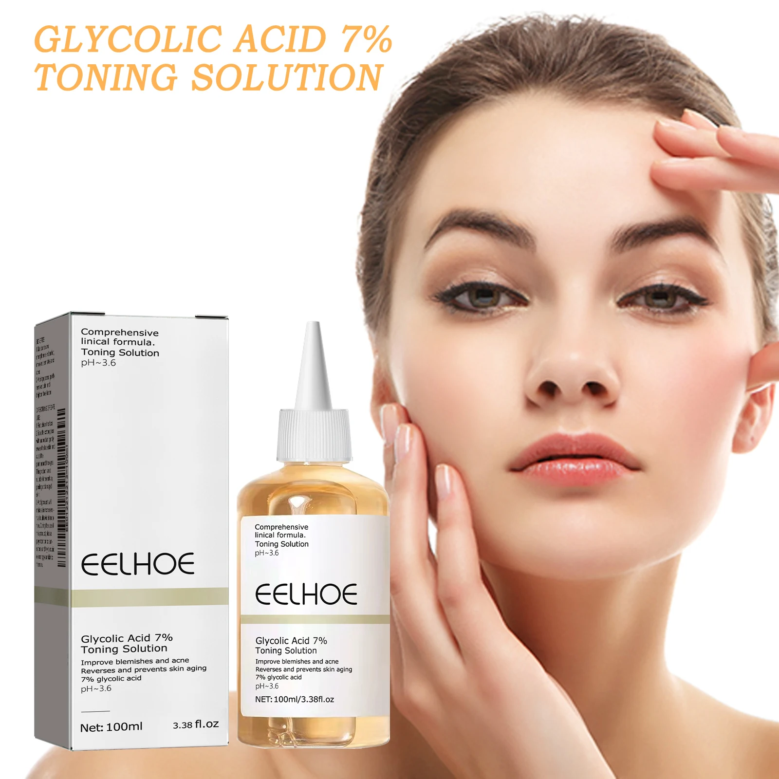 

7% Glycolic Acid Toner - Long-Lasting Hydration Acne-Prone Skin Care Blemish Mark Repair Moisturizing Skin Toner
