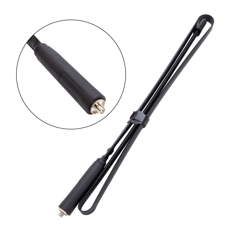 Waterproof Foldable Tactical-Antenna Dual Band Ham Radio Antenna UV VHF/UHF Compatible for UV-9R 9RPLUS Two Way Dropship