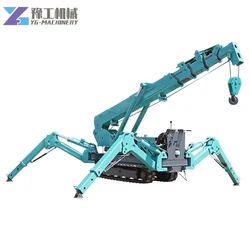 YG Mini Spider Crane Hydraulic Telescopic Outrigger electric 3ton spider crane