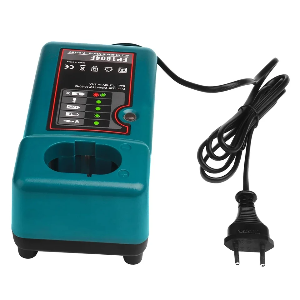 Makita交換用バッテリー充電器、赤いバッテリー、7.2v、9.6v、12v