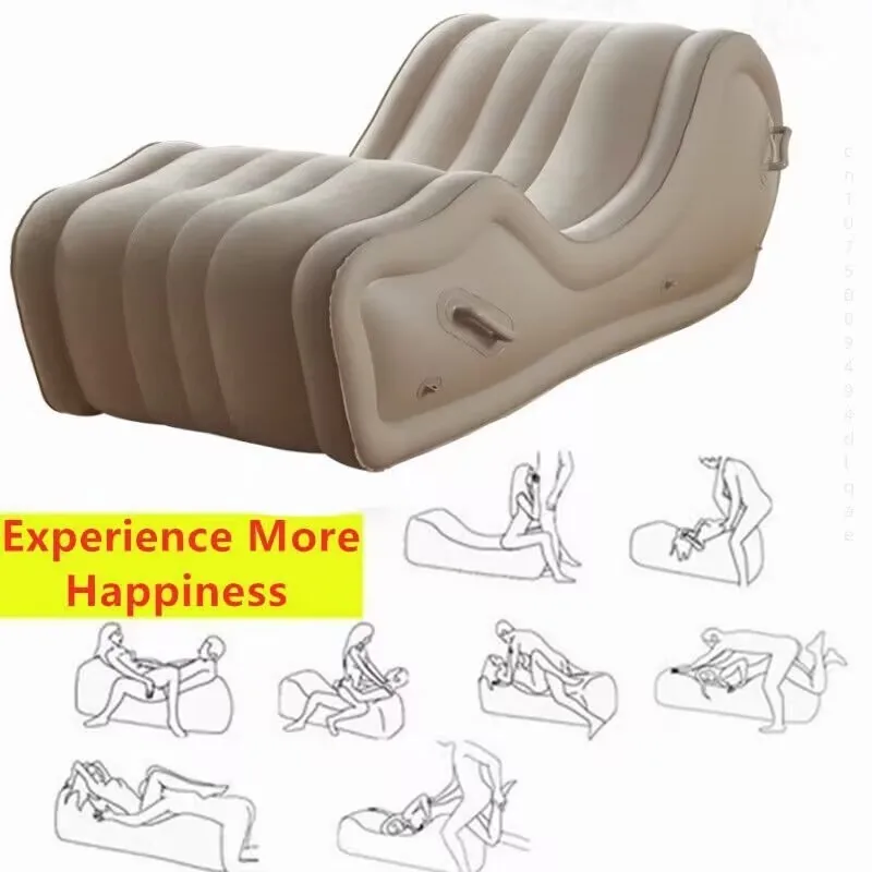 Modern Inflatable Large Sofa With Arm For Travel Beach Camping Portable Folding Sofa Bed Lounge Chair Outdoor Garden Furniture