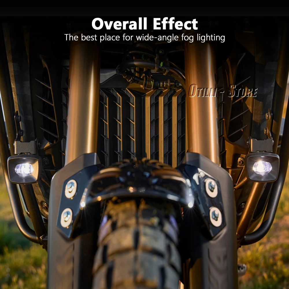 دراجة نارية الضباب ضوء تصاعد قوس لياماها Tenere 700 TENERE700 العالم غارة الأضواء حامل مساعد حامل مصباح قيادة