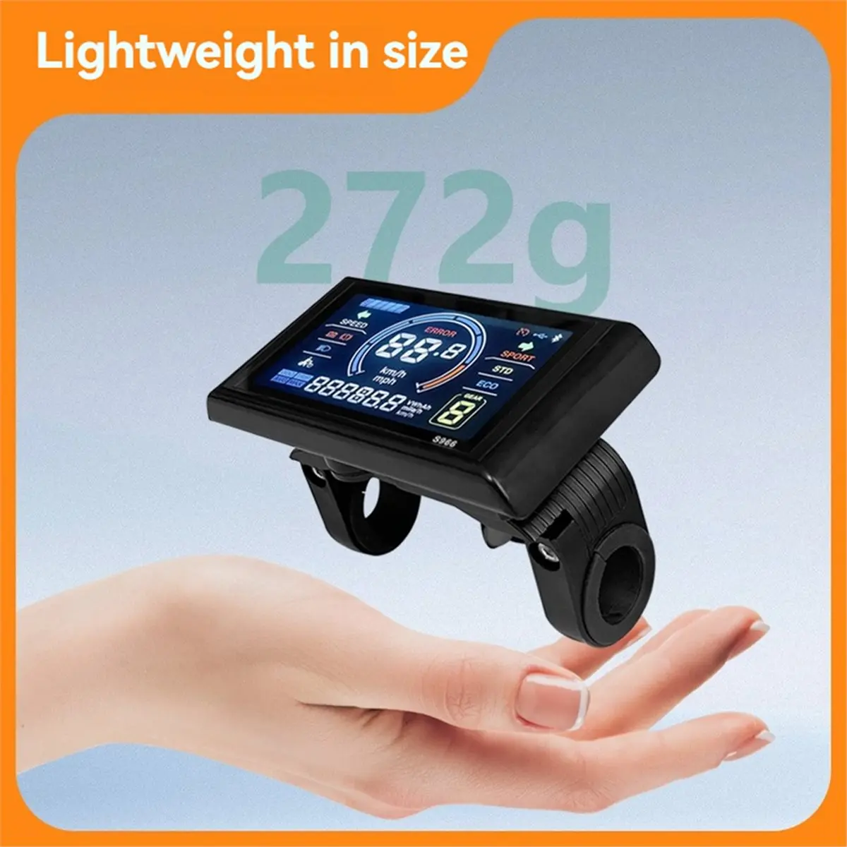 T34C Electric Bicycle 80A Controller 48V-72V Three-Mode with Color S966 Display for 3000W 5000W Lithium Battery Retrofit Kits