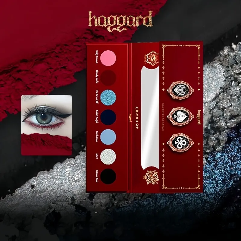 

Haggard Eyeshadow Palette 5 Color Shimmer Eye Shadow Contour Palette Long-Lasting Pigmented Professional Makeup Pressed Glitter