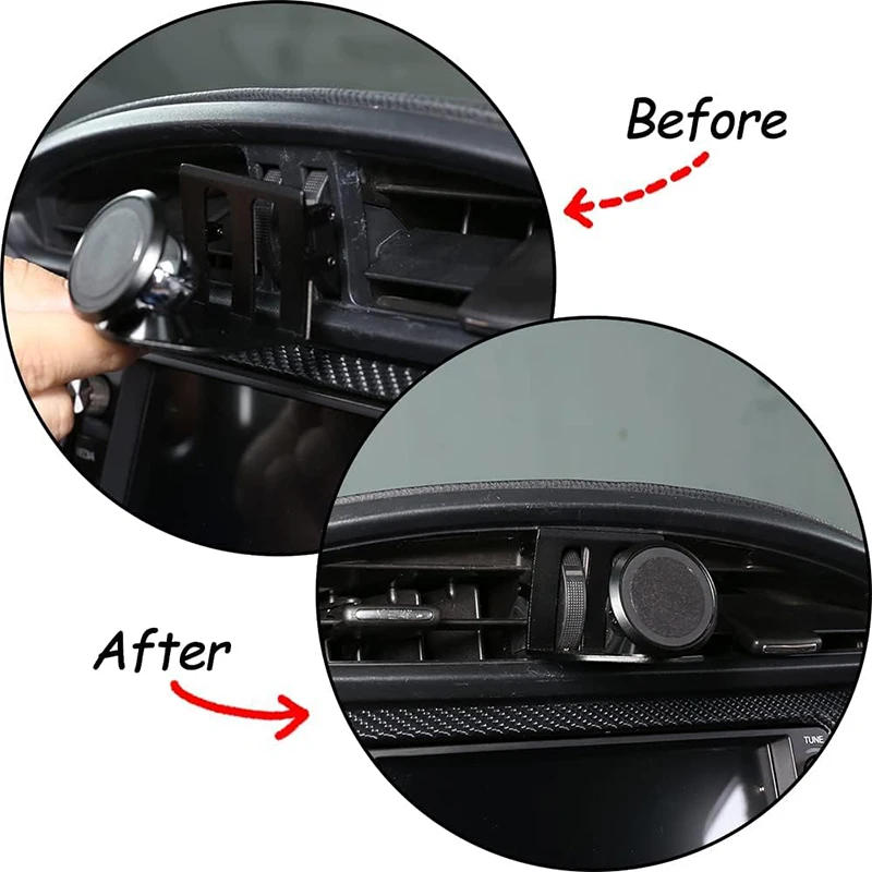 Car Phone Holder Car Phone Mount Magnetic Phone Mount Dash Clip Black For 2012-2020 Toyota 86&Subaru BRZ Car Accessories