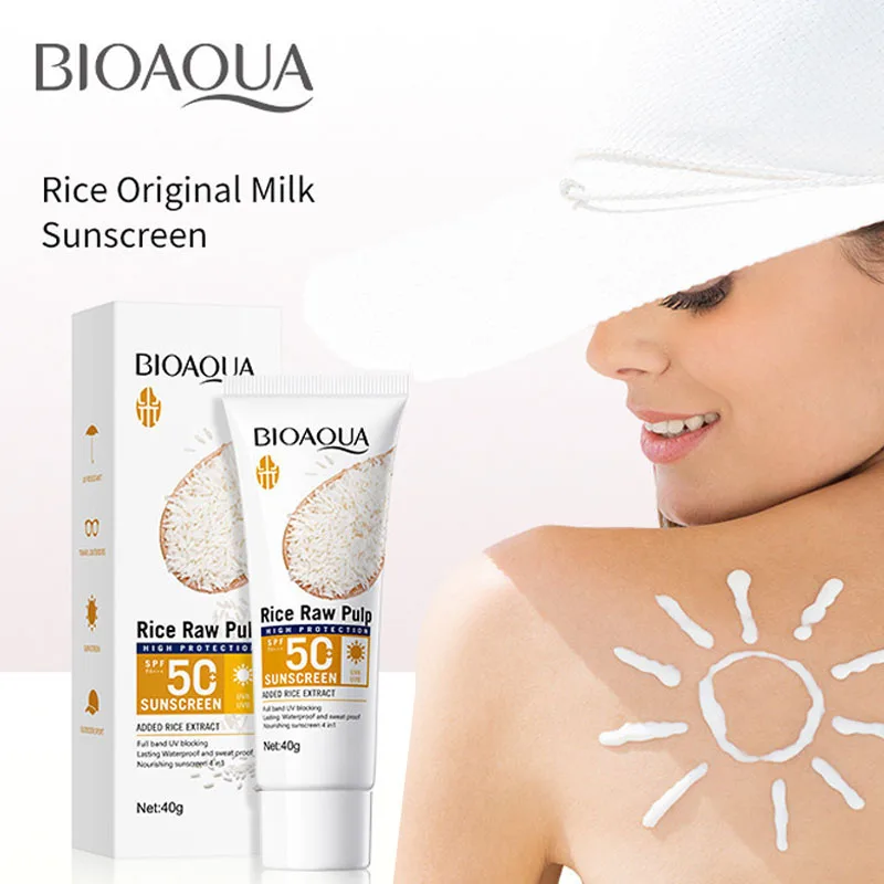 Facial Sunscreen Cream SPF 50+ Body Protector Solar Lotion Long-Lasting Non-Greasy Prevent Sunburn UV Protection Sun Sunblock