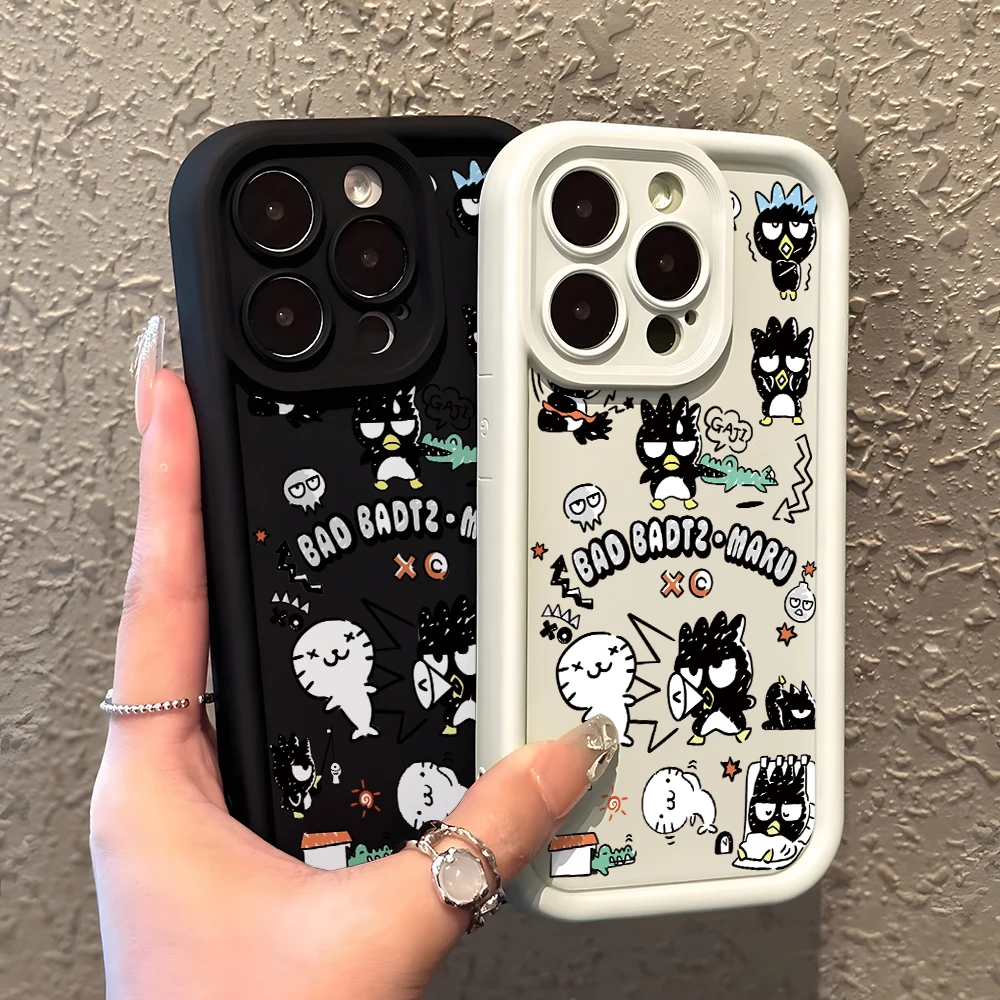 Divertida funda de teléfono BADBADTZ-MARU para iPhone 16, 15, 14 Plus, 13, 12, 11, iPhone 16, iPhone 13 Pro Max, X, Xs, XR, 8, 7, cubierta de escalera de TPU suave