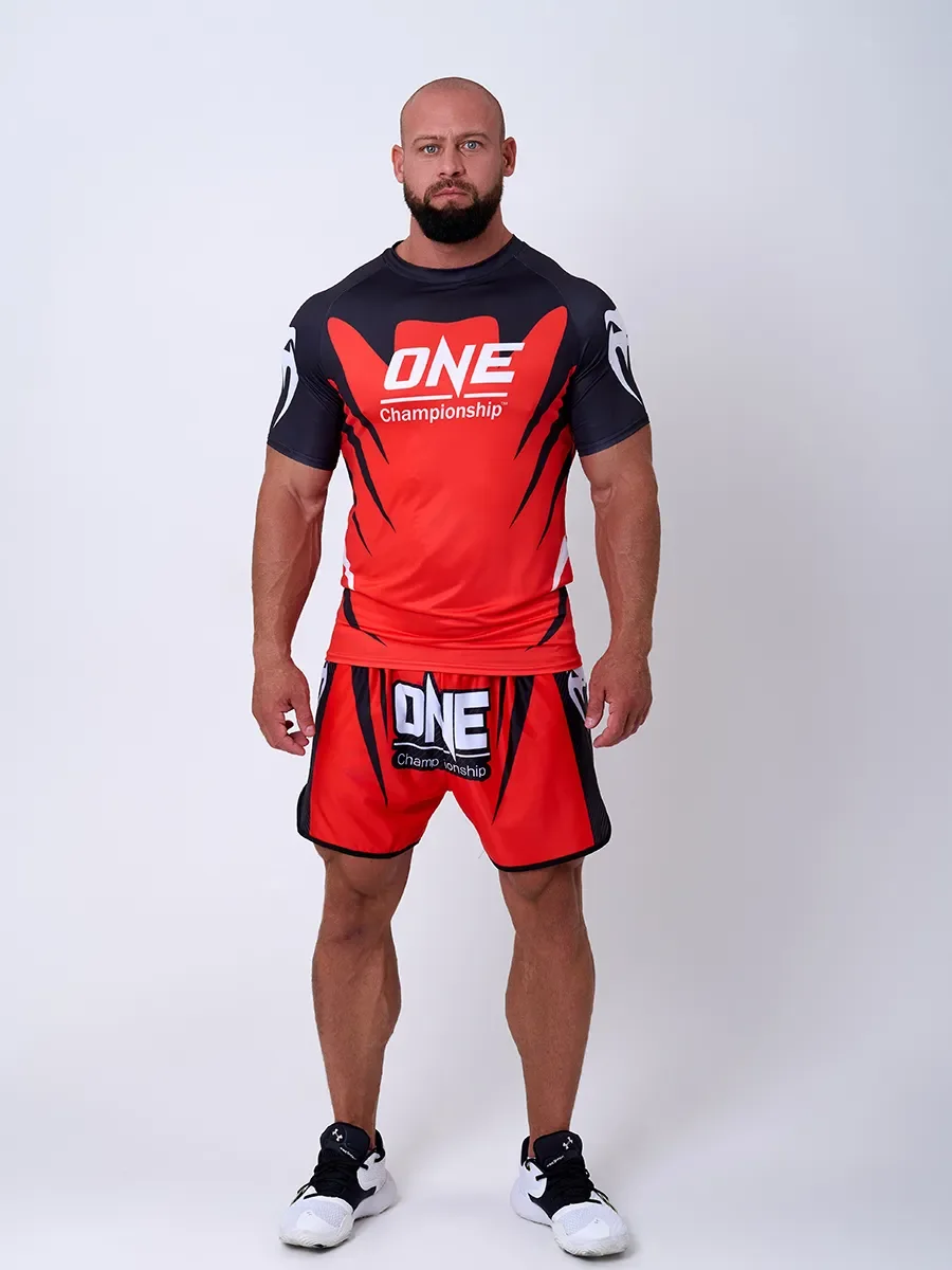 Men's 3D Printed Combat Suit ONE Championship Team Uniform Breathable and Quick-Drying Casual Set Designed Specifically for Fans