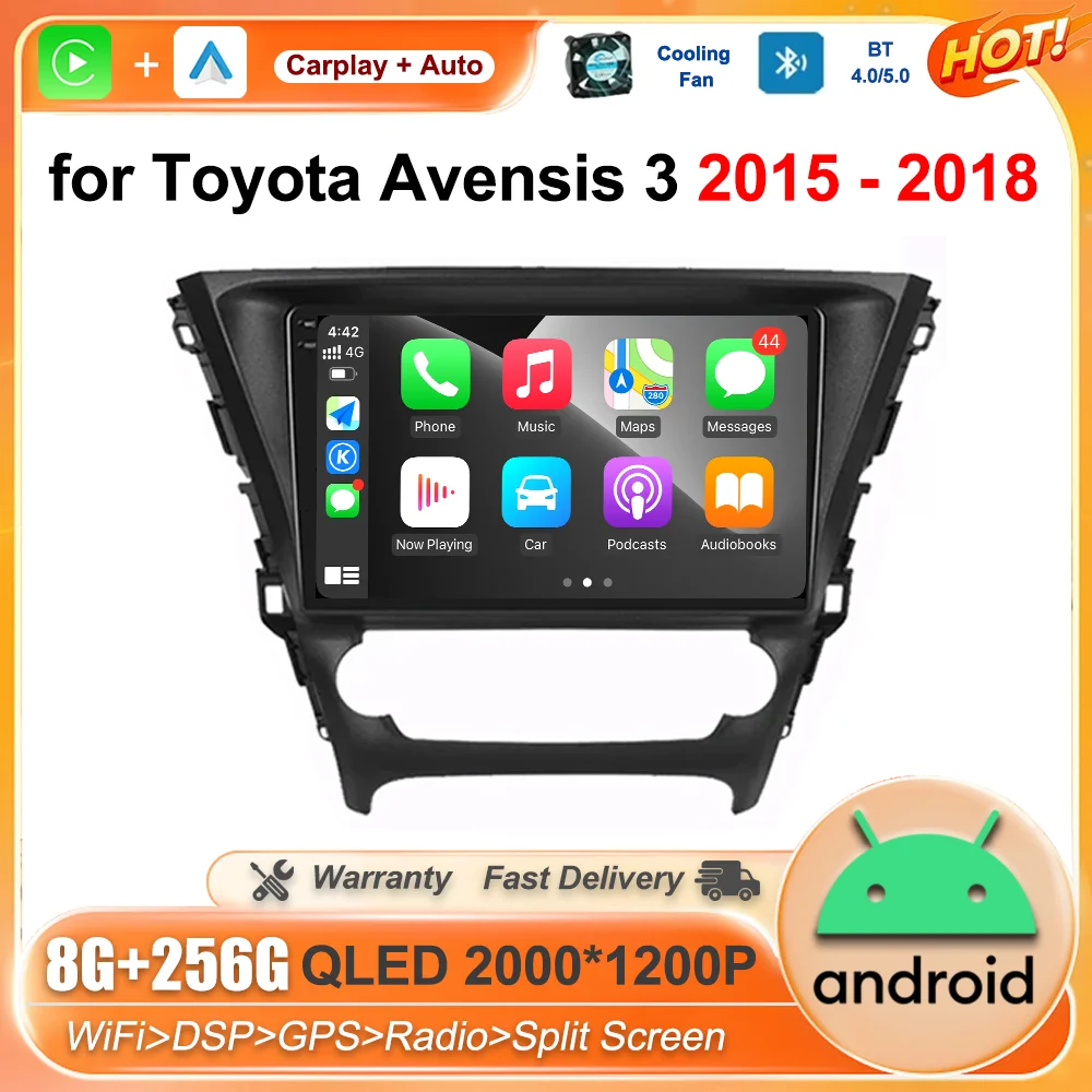 

10.1 '' for Toyota Avensis 3 2015 - 2018 Head Unit Car Radio Multimedia Video Player GPS Navigation Android Intelligent System