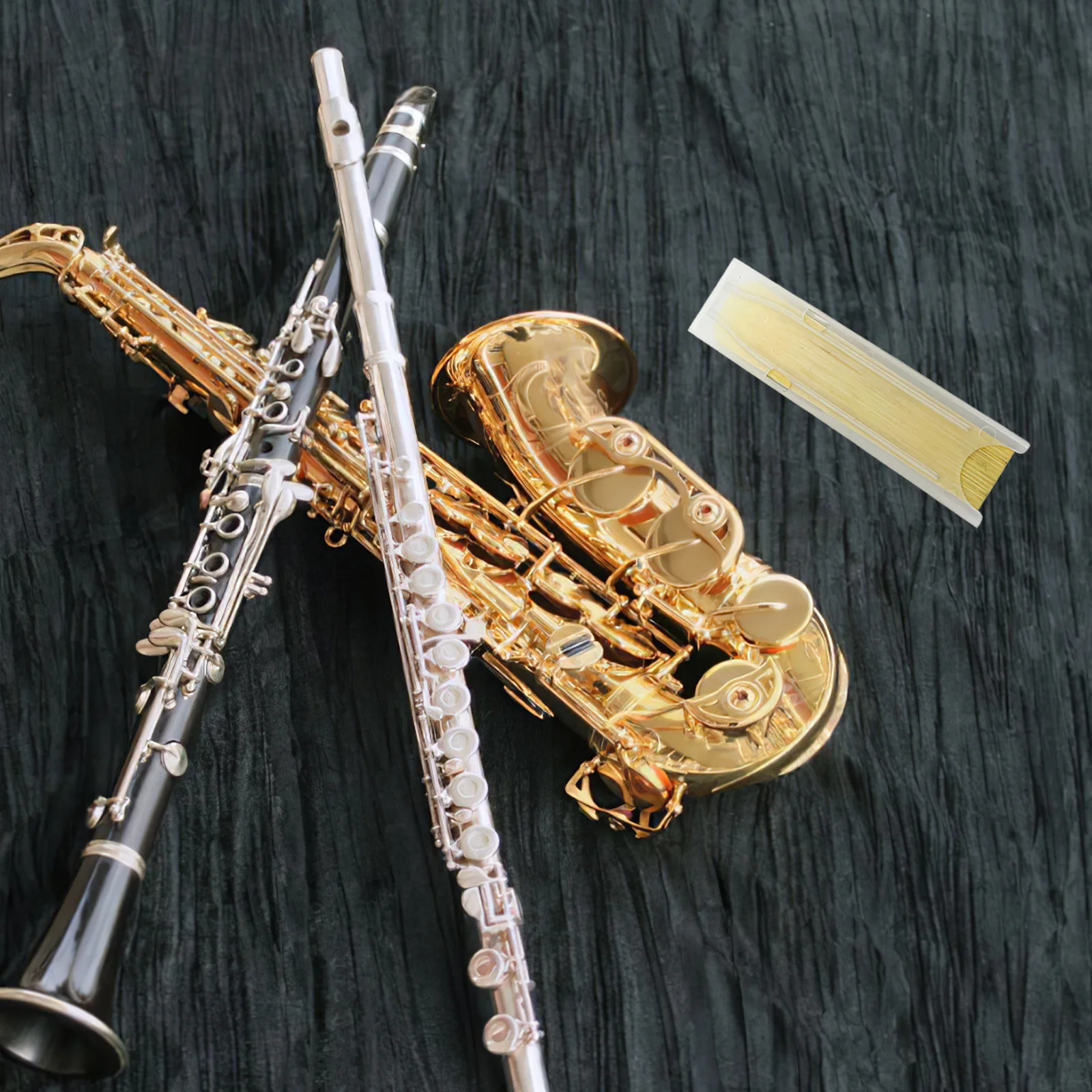 

4Pcs Reed Storage Container for Saxophone and Clarinet Shockproof Lightweight Case Organizing Accessories for Musicians