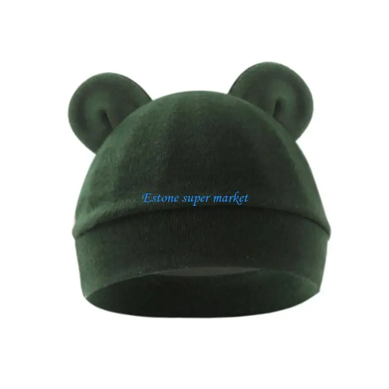 

090B Cotton Newborns Thin Hat Spring Baby Fetal Caps for Indoor Outdoor Travel