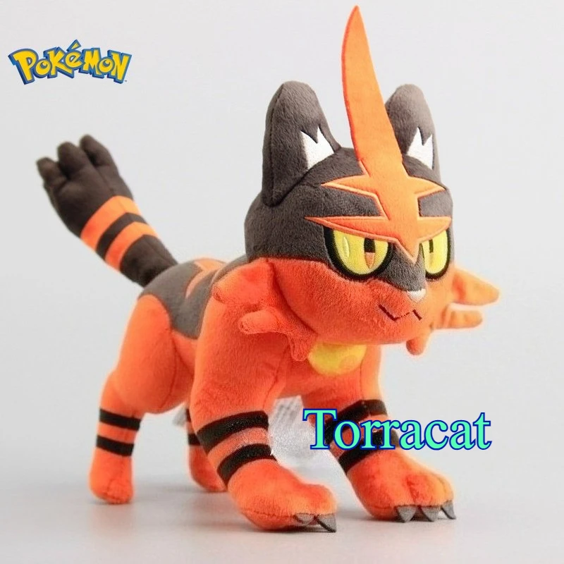 

Pokemon Sun and Moon Torracat Plush Toys 30cm Anime Cartoon Monster Plush Doll Soft Stuffed Torracat Doll Birthday Gift For Boys