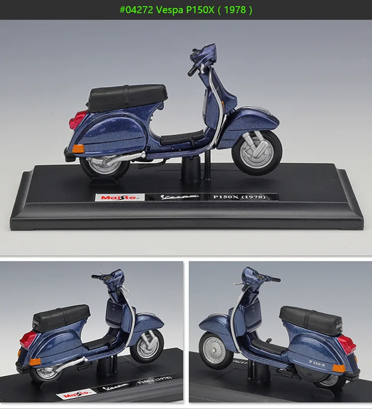 Welly 1:18 Vespa 1978 P150X High Simulator Motorcycle Bike Scooter Motorbike Diecast Alloy Metal Model B206