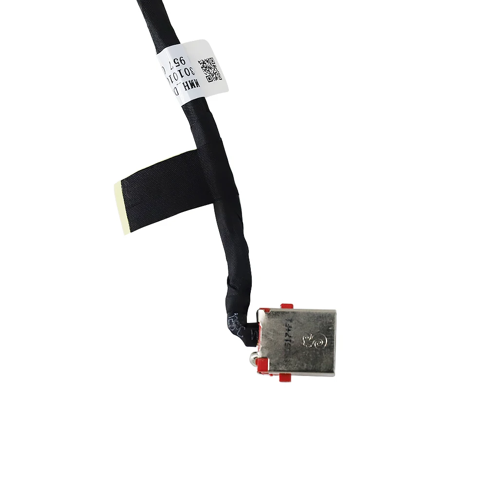 Laptop DC Power Jack com cabo conector soquete, novo