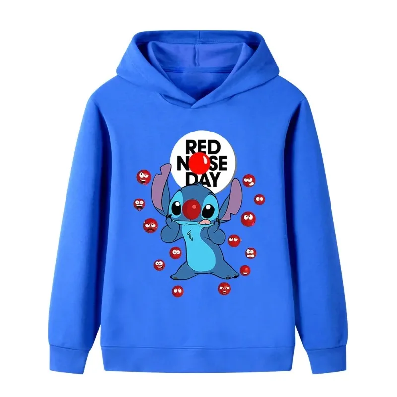 سترة رياضية بقلنسوة كاواي ديزني ليلو وستيتش اللطيفة للأولاد والبنات، بلوفر عصري وكاجوال للخريف والشتاء للأطفال #3