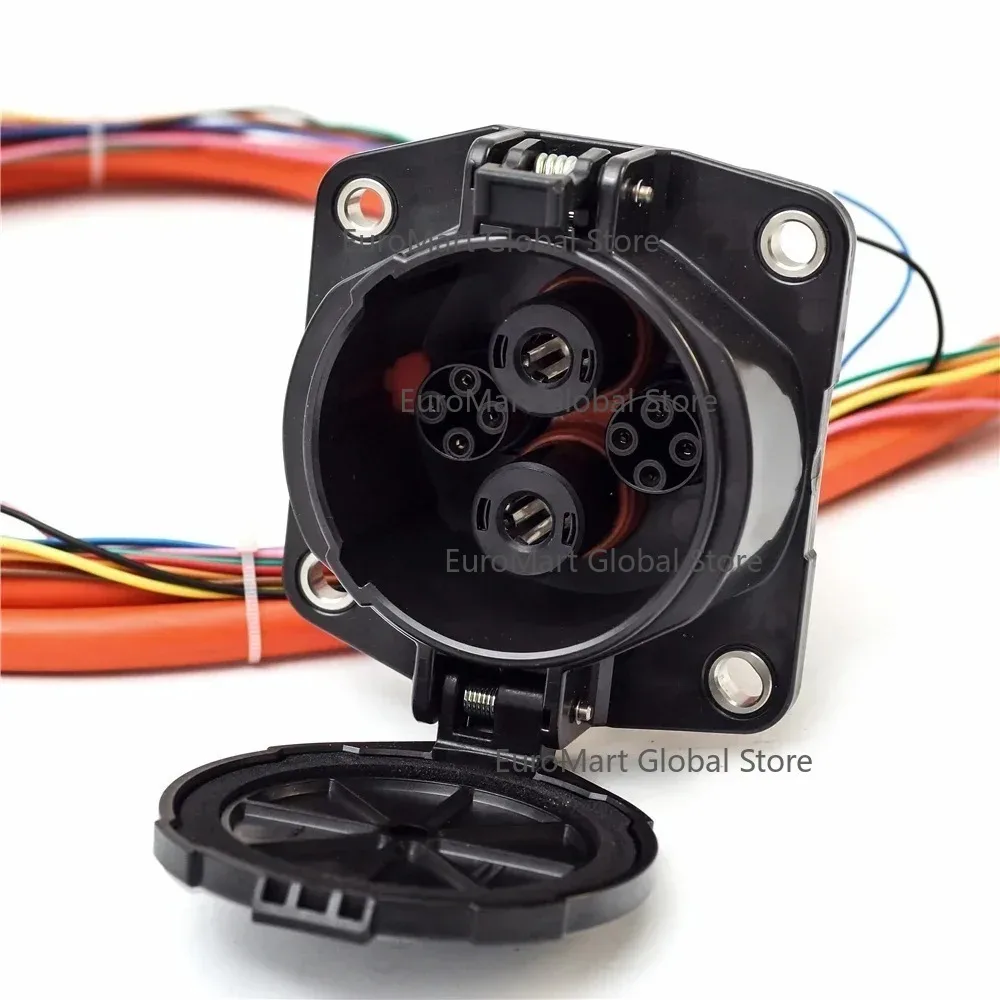 125A Fast EV Charger Cable Socket Inlet DC 200A CHAdeMO Connector EVSE Plug Electric Car Charging Socket for Vehicle
