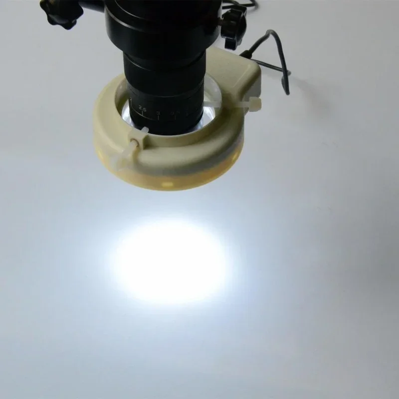 Optische Dimmbare 52 Weiß Farbe Stereo Mikroskop Ring Led-leuchten Quelle Beleuchtung Lampe Helligkeit Einstellbar Lichtquelle