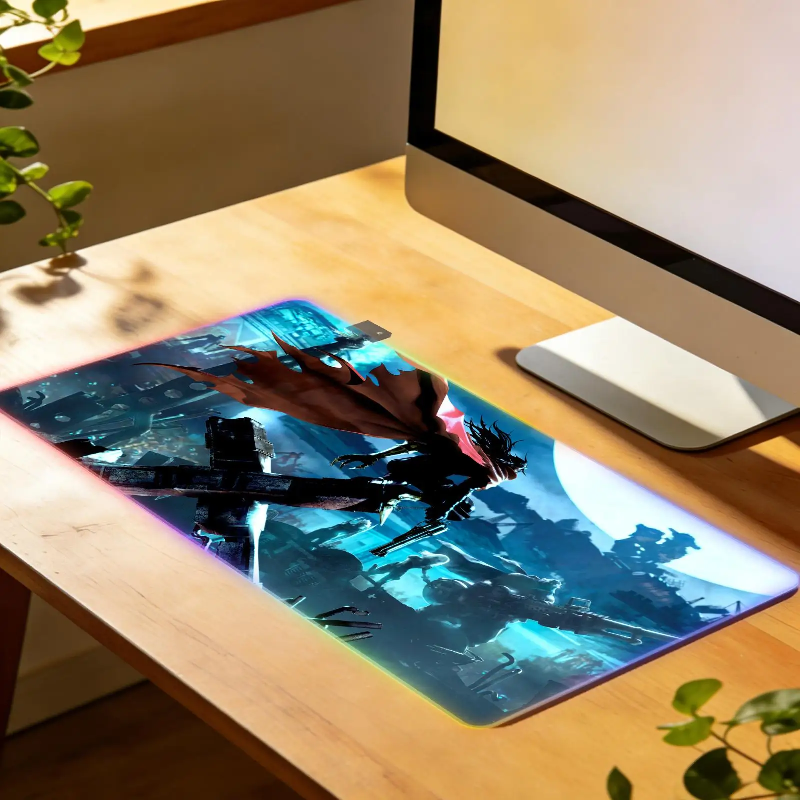 

RGB Computer mouse pad, Square Enix gaming computer accessory, gaming keyboard desk mat, mouse pad, desk mat, mouse pad