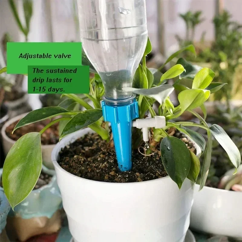 Sistema de riego por goteo automático, Kits de puntas de gotero para plantas, macetero de autorriego para jardín, dispositivos de riego para plantas