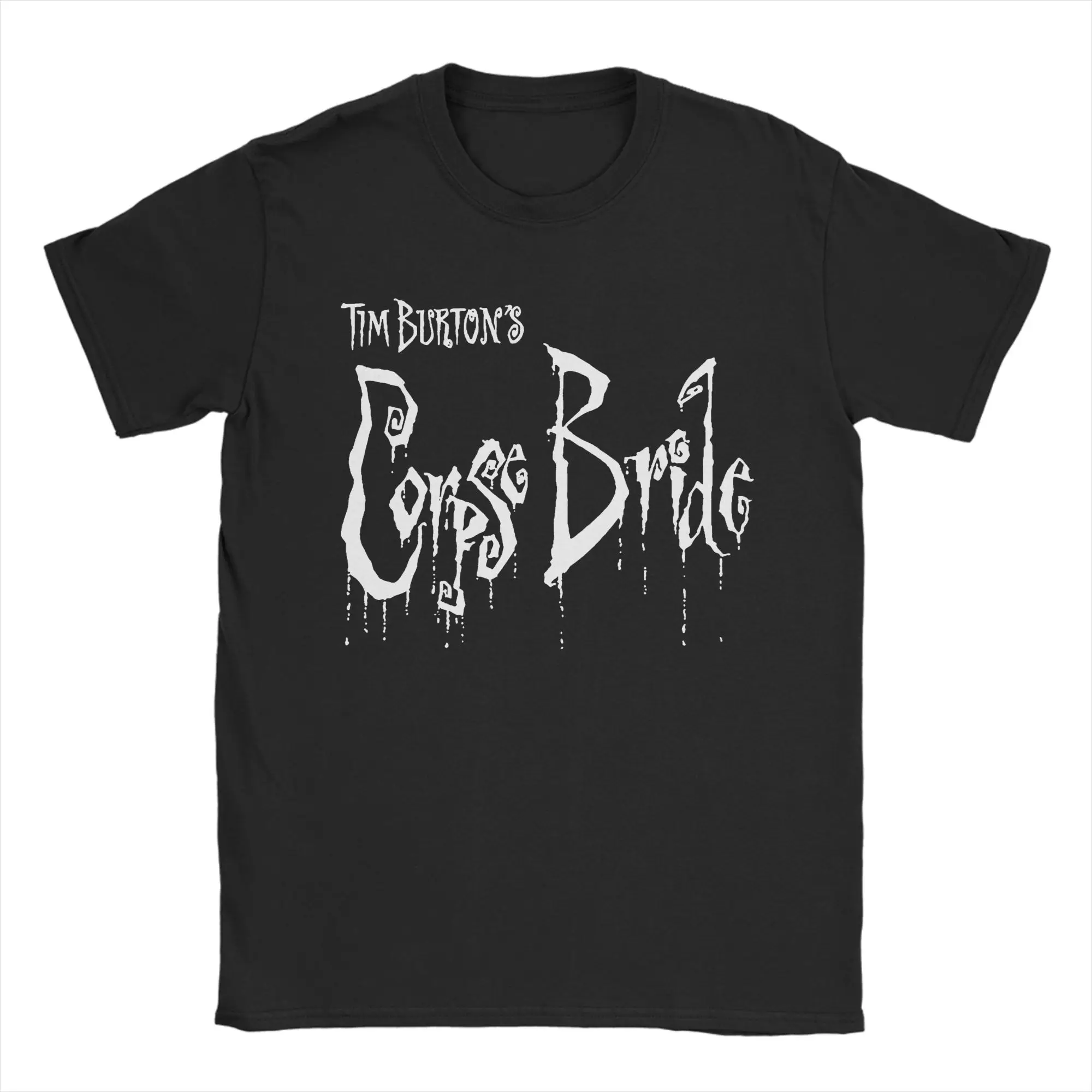 Camiseta Corpse Bride From Tim Burton para hombre, camisetas de algodón puro, camisetas locas de manga corta con cuello redondo, camisetas con estampado con dibujo
