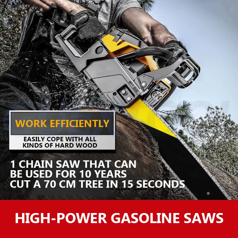 

Two Stroke Chainsaw, Woodworking Logging Saw, High-power Gasoline Saw, Small Household Multifunctional Logging Saw