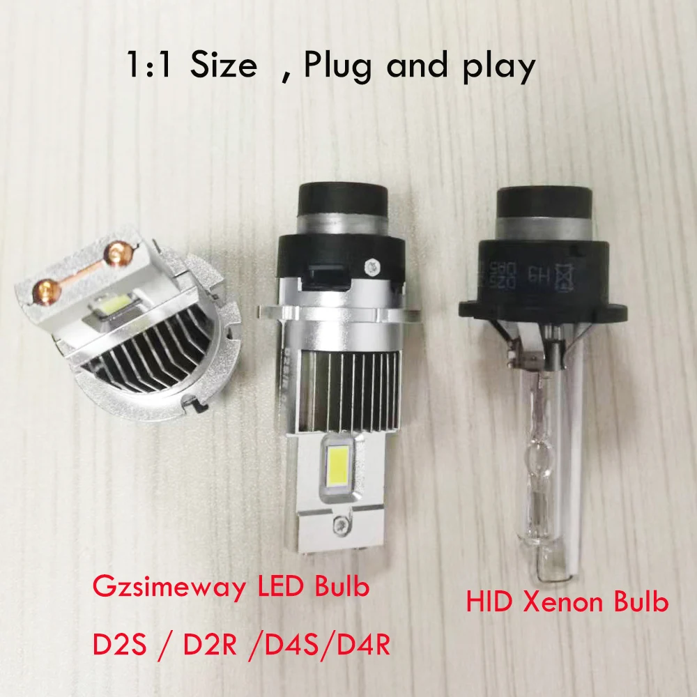 D2S D4S 1:1 фонари головного света 90000LM HID D1S D3S D1R D3R комплект ксеноновых ламп головного света комплект для модификации D2R D4R автомобильная лампа 12-24 В без ошибок, 6000K