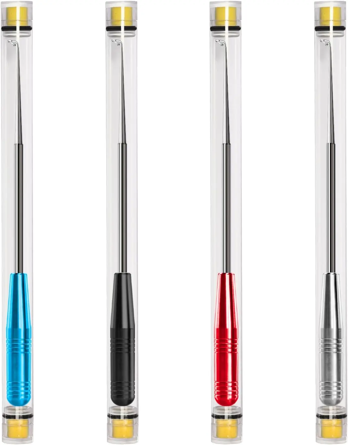 

Fish Hook Remover Tool,Fishing Hook Quick Removal Device,,Hook Extractor Accessories Tools with Storage Tube,4Pcs