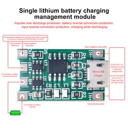 Solar Charging Module 3.6V 3.7V 4.2V Charging for 18650 Lithium Battery Polymer Charging Board with protection MICRO USB