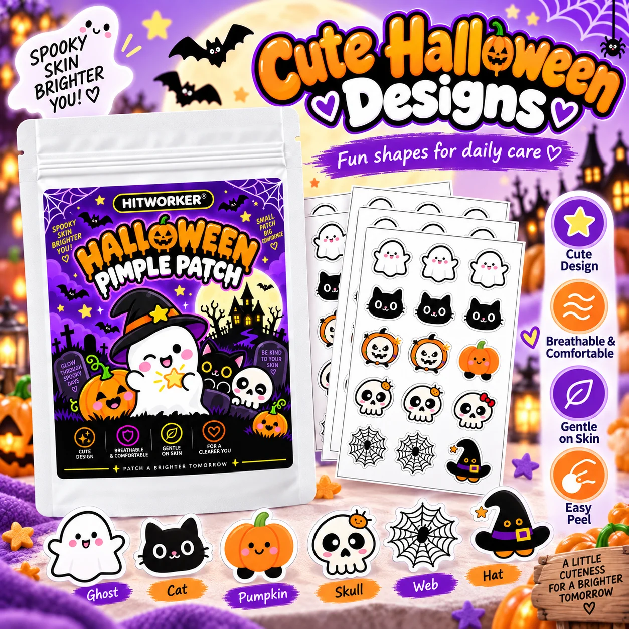 40/160Pcs Halloween Patches, C - Car Care recension och pris