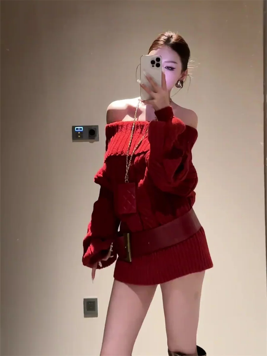 เสื้อสเวตเตอร์ เสื้อจัมเปอร์ เสื้อพูลโอเวอร์ เสื้อถักสำหรับผู้หญิง เสื้อโครเชต์ แฟชั่นลุคธุรกิจ คอนเสิร์ต เทศกาล ชุดลำลอง วงร็อค อัลเทอร์เนทีฟ พังก์ กรันจ์