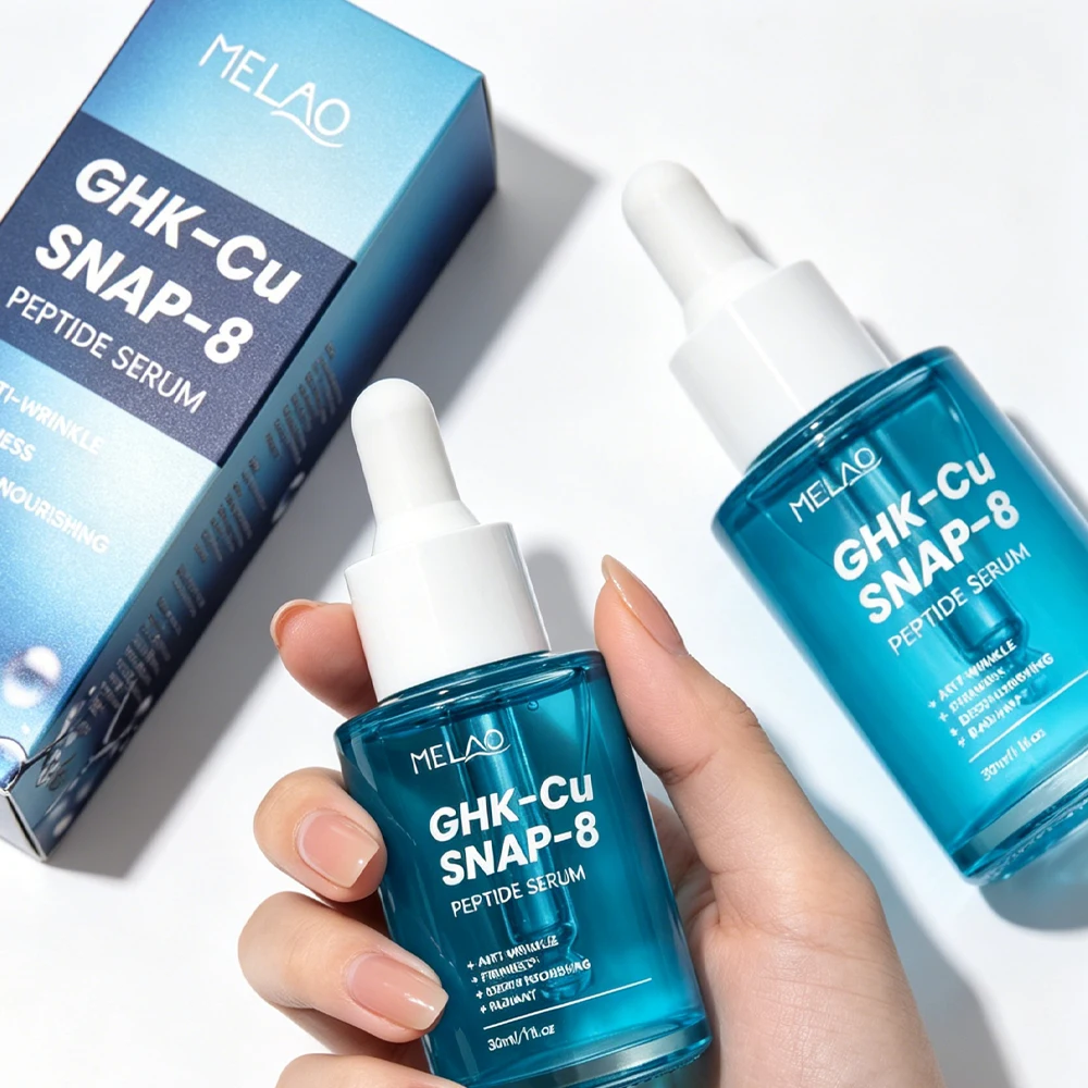 

30ml Blue Copper Peptide GHK Cu SNAP-8 Concentrated Facial Skin Booster Serum Repair Firming Anti-Wrinkle Moisturizing Skincare