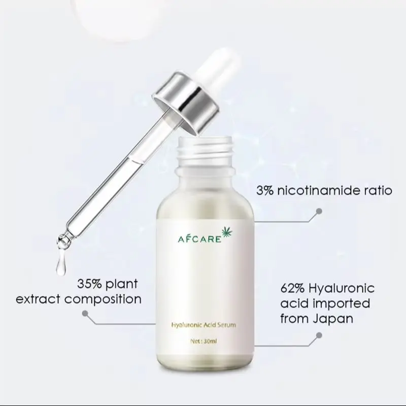 30ml Anti-Aging Face Serum with Hyaluronic Acid - Anti-Wrinkle Firming Whitening Moisturizing Youthful Skin Care for Radiant Com
