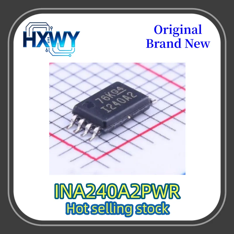 

5/50 pcs INA240A2PWR 240A2 TSSOP-8 Amplifier chip electronic IC brand new original in stock fast shipping