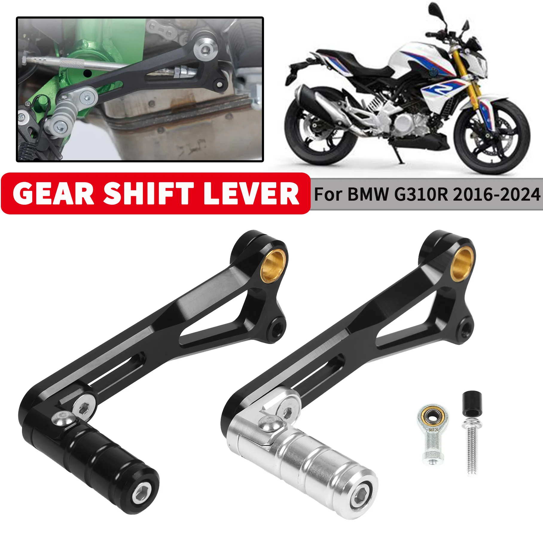 

Adjustable Gear Lever Motorcycle Quick Shifter Clutch Folding Gear Shift Lever For BMW G310R 2016-2024 G 310R G310 R G 310 R 310